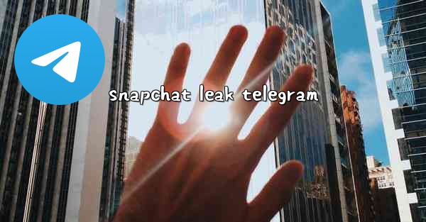 snapchat leak telegram