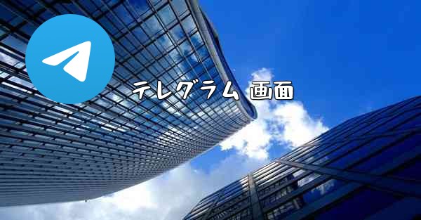 テレグラム 画面