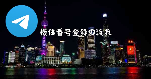 機体番号登録の流れ