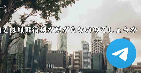 なぜ国内では紙飛行機が繋がらないのでしょうか