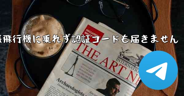 紙飛行機に乗れず認証コードも届きません