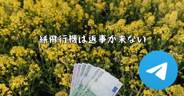 紙飛行機は返事が来ない