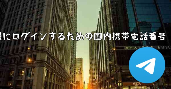飛行機にログインするための国内携帯電話番号