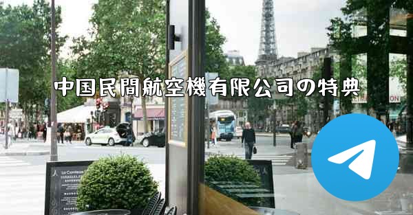 中国民間航空機有限公司の特典