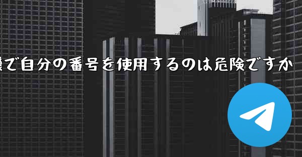 紙飛行機で自分の番号を使用するのは危険ですか