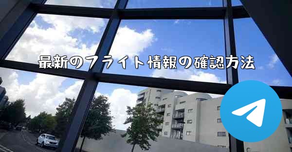 最新のフライト情報の確認方法