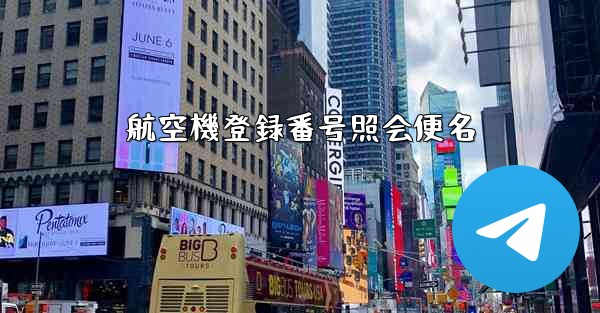 航空機登録番号照会便名