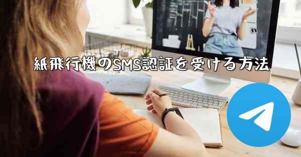 紙飛行機のSMS認証を受ける方法