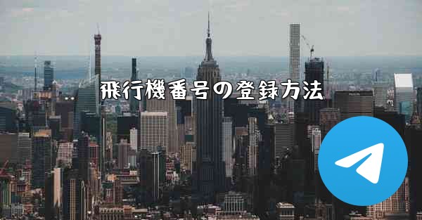 飛行機番号の登録方法