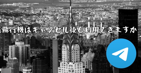 紙飛行機はキャンセル後も利用できますか