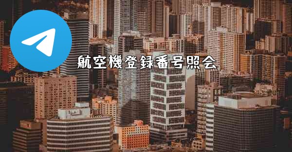 <b>航空機登録番号照会</b>