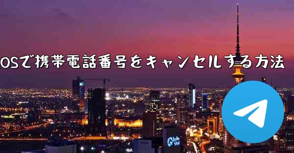 Paper Plane iOSで携帯電話番号をキャンセルする方法