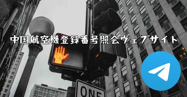 <b>中国航空機登録番号照会ウェブサイト</b>