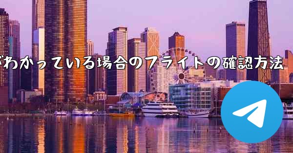 航空機の登録番号がわかっている場合のフライトの確認方法