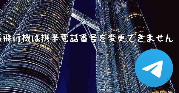 紙飛行機は携帯電話番号を変更できません