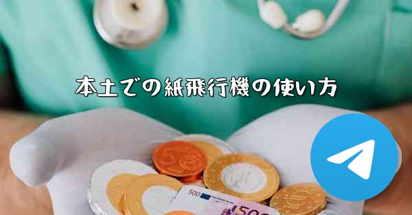 本土での紙飛行機の使い方