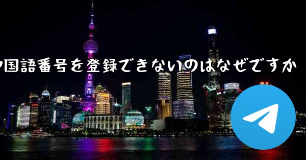 紙飛行機の中国語番号を登録できないのはなぜですか