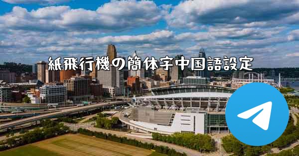 紙飛行機の簡体字中国語設定
