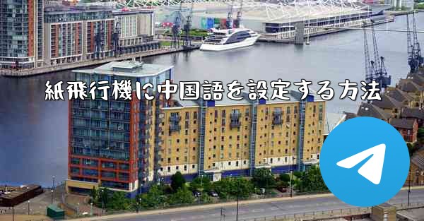 紙飛行機に中国語を設定する方法