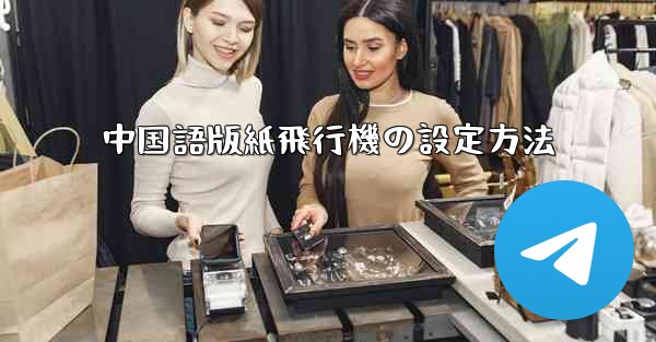 中国語版紙飛行機の設定方法