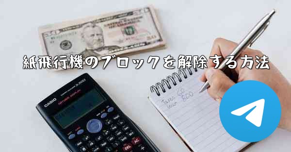 紙飛行機のブロックを解除する方法