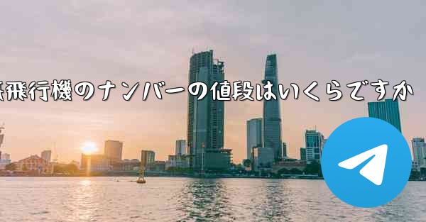 紙飛行機のナンバーの値段はいくらですか