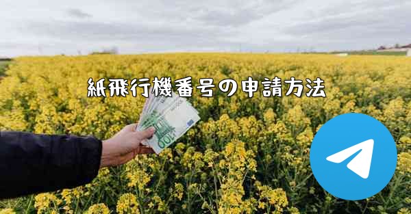 紙飛行機番号の申請方法
