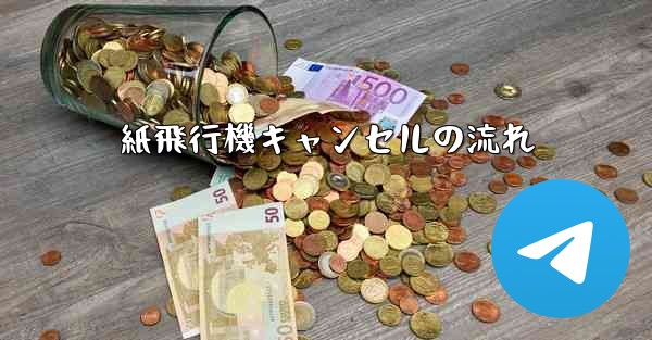 <b>紙飛行機キャンセルの流れ</b>