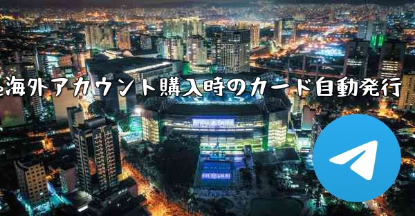 Paper Plane海外アカウント購入時のカード自動発行