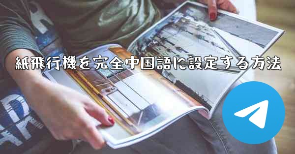 紙飛行機を完全中国語に設定する方法