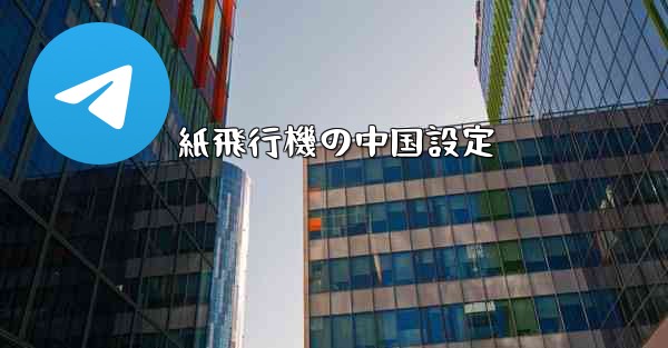 紙飛行機の中国設定
