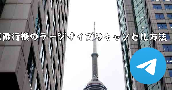 紙飛行機のラージサイズのキャンセル方法