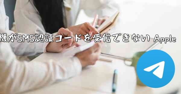 紙飛行機がSMS認証コードを受信できない Apple