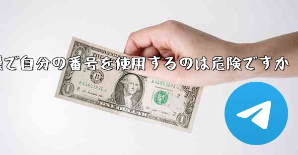 紙飛行機で自分の番号を使用するのは危険ですか