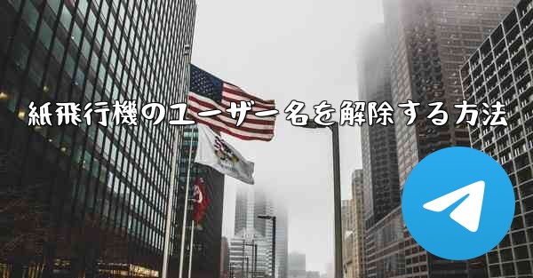 紙飛行機のユーザー名を解除する方法