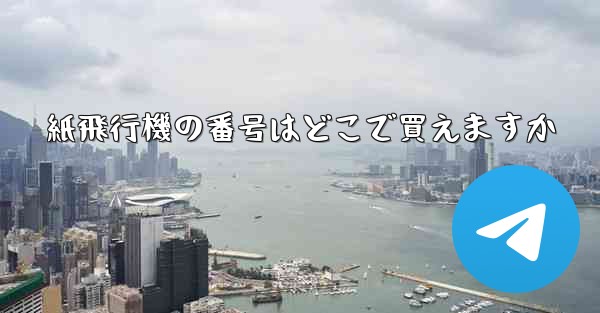 <b>紙飛行機の番号はどこで買えますか</b>