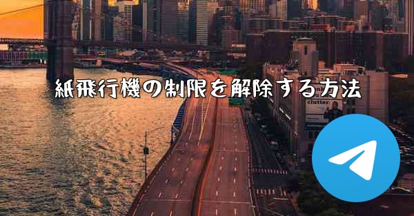 紙飛行機の制限を解除する方法