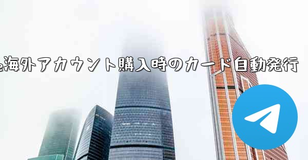 Paper Plane海外アカウント購入時のカード自動発行