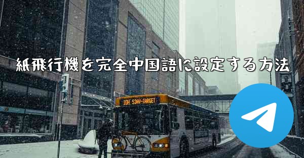 紙飛行機を完全中国語に設定する方法