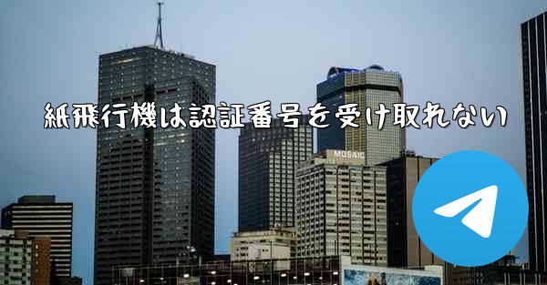 紙飛行機は認証番号を受け取れない