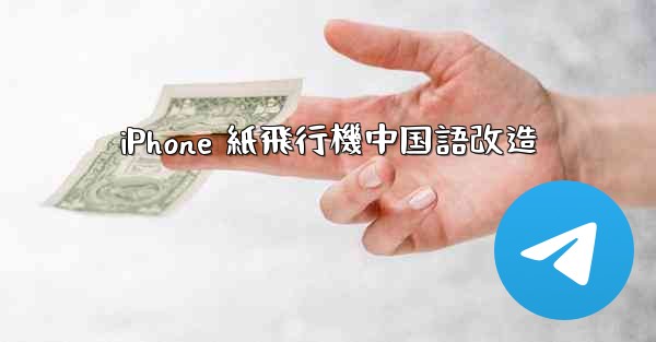 iPhone 紙飛行機中国語改造