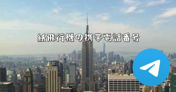 紙飛行機の携帯電話番号