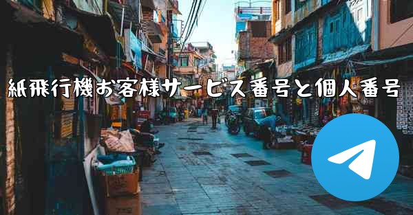 紙飛行機お客様サービス番号と個人番号