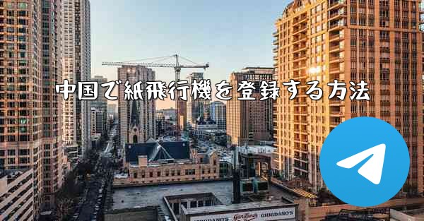 中国で紙飛行機を登録する方法