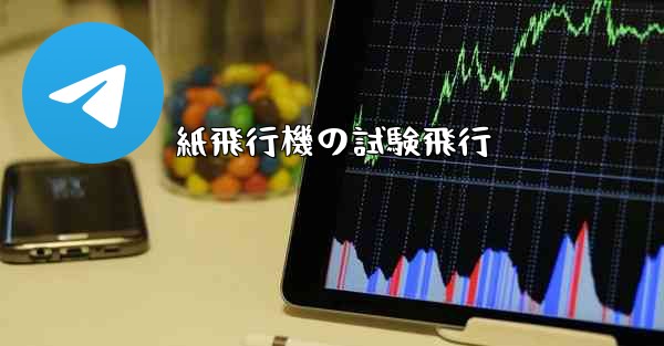 紙飛行機の試験飛行