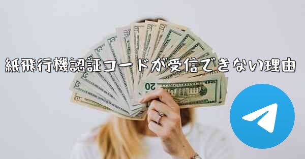 紙飛行機認証コードが受信できない理由