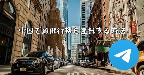 中国で紙飛行機を登録する方法