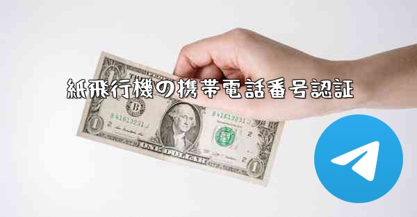 紙飛行機の携帯電話番号認証