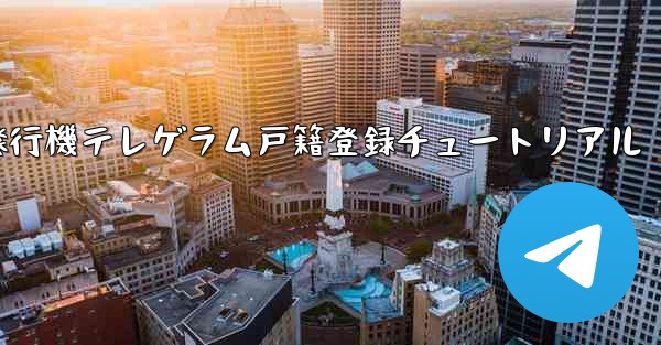 紙飛行機テレゲラム戸籍登録チュートリアル