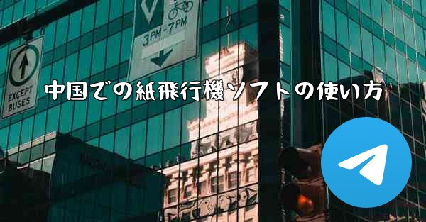 中国での紙飛行機ソフトの使い方